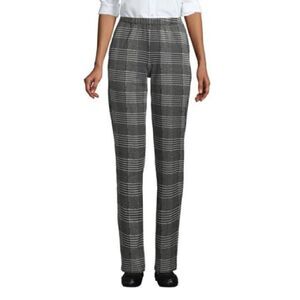 Lands’ End Sport Knit Straight Leg Pull On Printed Pant| 18